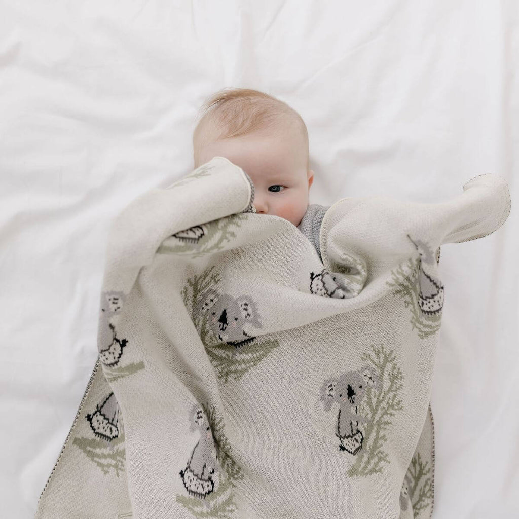 Clancy Koala Baby Blanket