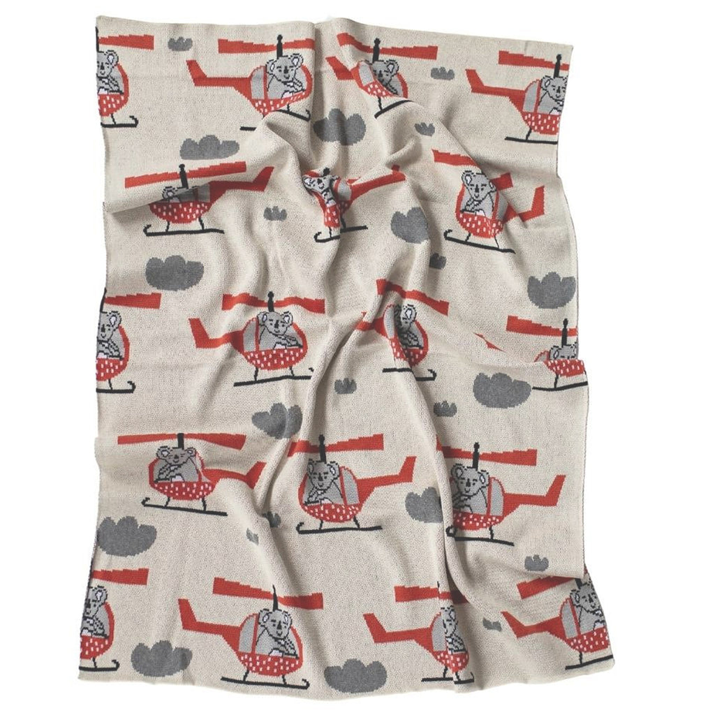 Harry Helicopter Baby Blanket