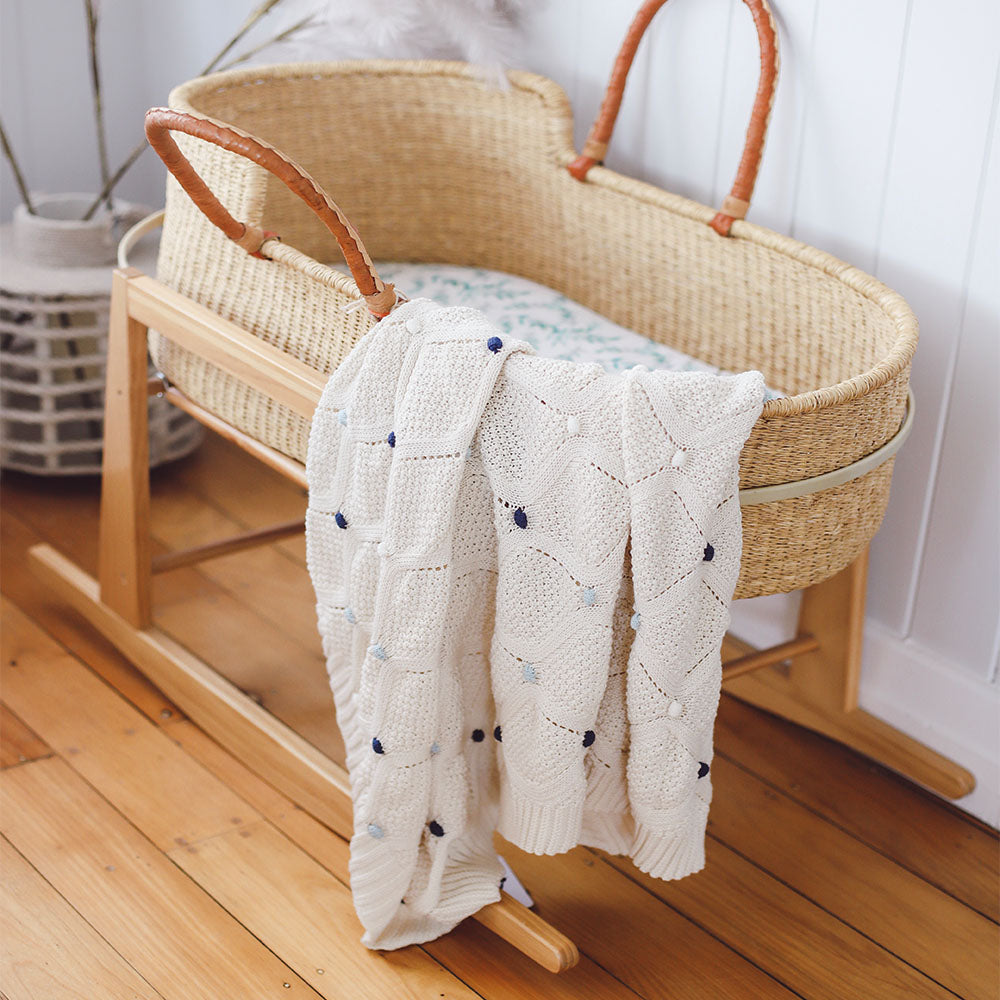 Lucy Baby Blanket – Blue
